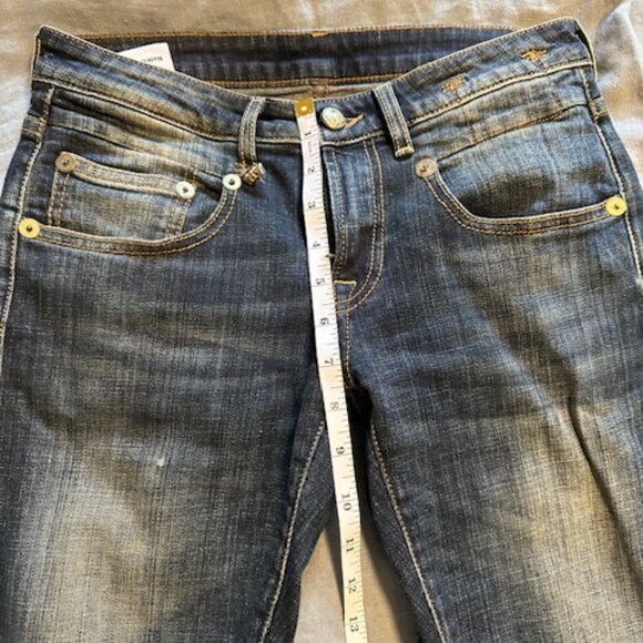 R13 Boy Skinny Dark Vintage Wash, Sz 24 - Picture 7 of 8